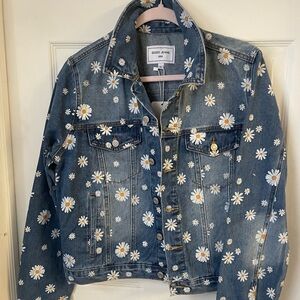 Daisy Print Denim Jacket